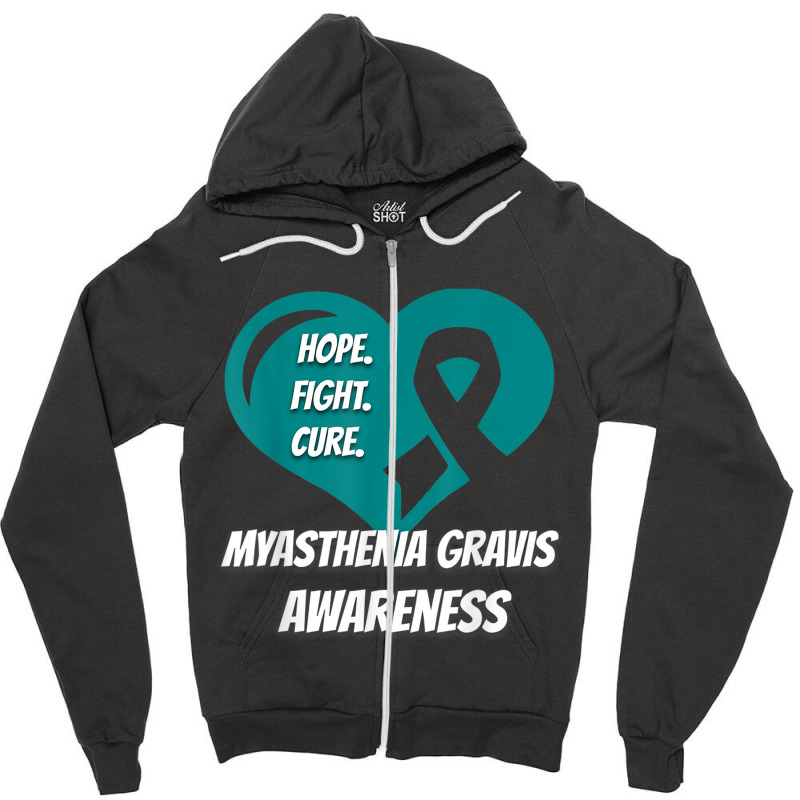 Myasthenia Gravis Tshirt Hope Fight Cure Zipper Hoodie | Artistshot