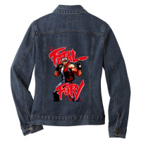 Fatal Fury 1 Ladies Denim Jacket | Artistshot