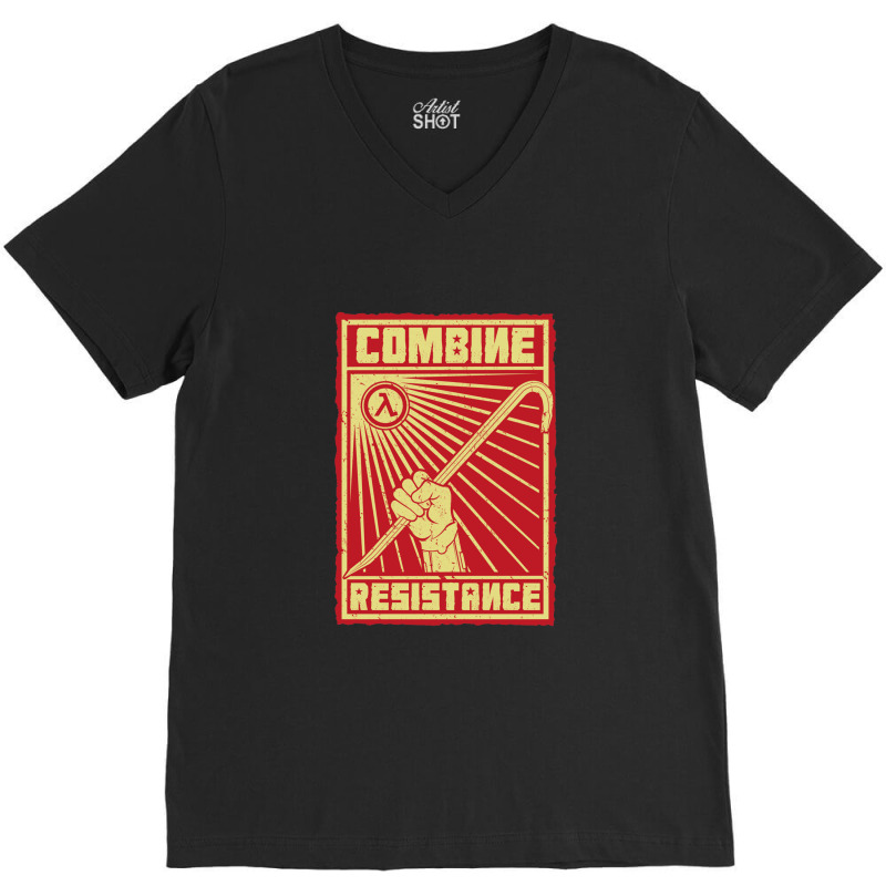 Combine Resistance V-Neck Tee by BrettHaralson | Artistshot