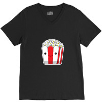 Cute Pop Corn Sticker V-neck Tee | Artistshot