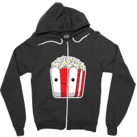 Cute Pop Corn Sticker Zipper Hoodie | Artistshot