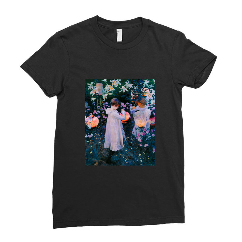 John Singer Sargent - Carnation Ladies Fitted T-Shirt by RebekahShinn | Artistshot