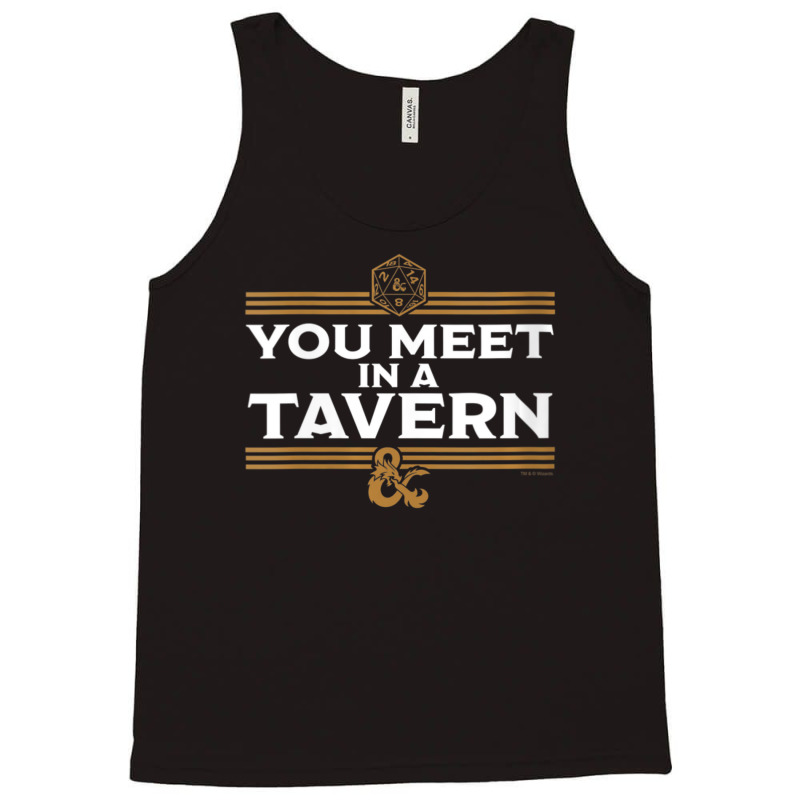 Womens Dungeons & Dragons You Meet In A Tavern V-neck Tank Top by hotoancuong | Artistshot