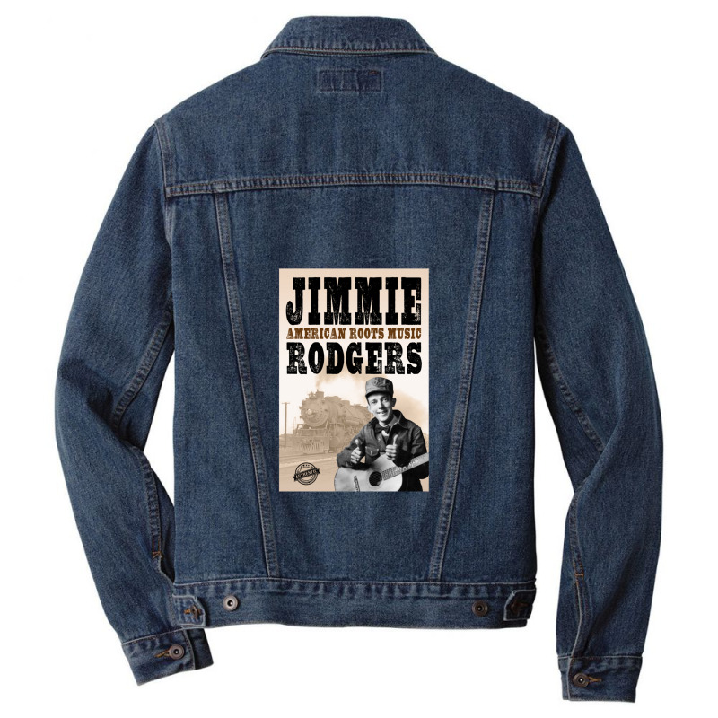 Jimmie Rodgers - American Roots Men Denim Jacket by cm-arts | Artistshot