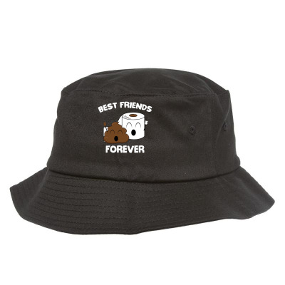 Best Friends Forever Poop Emoji T Shirt Cool Emoticon Tshirt Bucket Hat Designed By Hung
