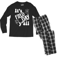 Its Field Day Yall Last Day Of School Men's Long Sleeve Pajama Set | Artistshot