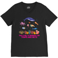 Ocean Scientist For Marine Science And Marine Biolgist V-neck Tee | Artistshot