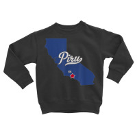 Piru California Ca Map Toddler Sweatshirt | Artistshot