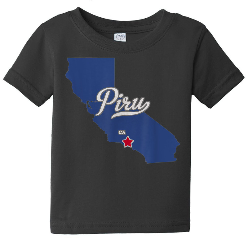 Piru California Ca Map Baby Tee | Artistshot