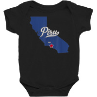 Piru California Ca Map Baby Bodysuit | Artistshot