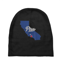 Piru California Ca Map Baby Beanies | Artistshot