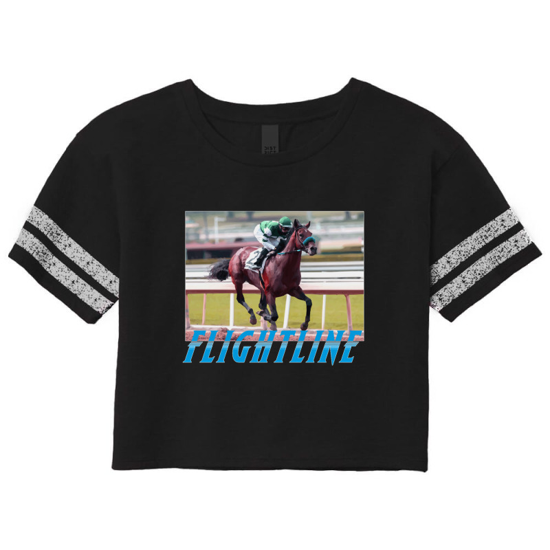 Flightline Classic Horseracing Scorecard Crop Tee by cm-arts | Artistshot