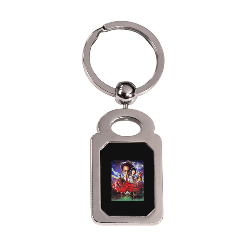 Key Gasoline Teaser Blended Silver Rectangle Keychain | Artistshot