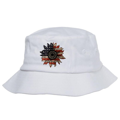 American Sunflower Bucket Hat Designed By Sengul