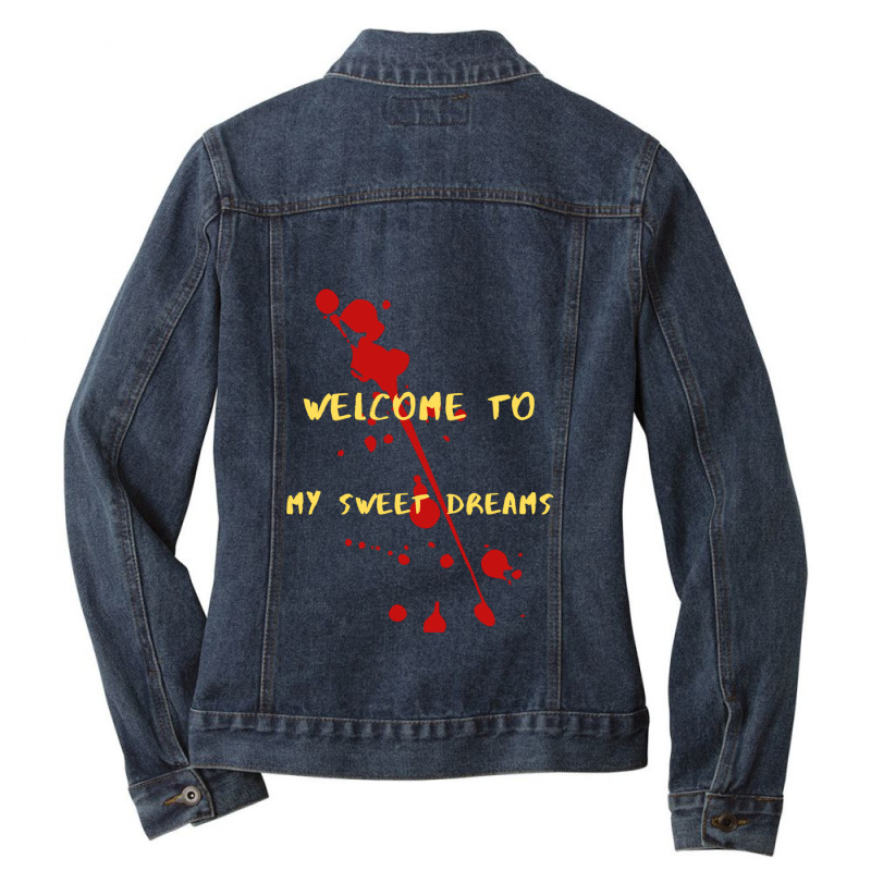 Sweet Dreams Serial Killer Horror Gift Ladies Denim Jacket by MarkDesharnais | Artistshot