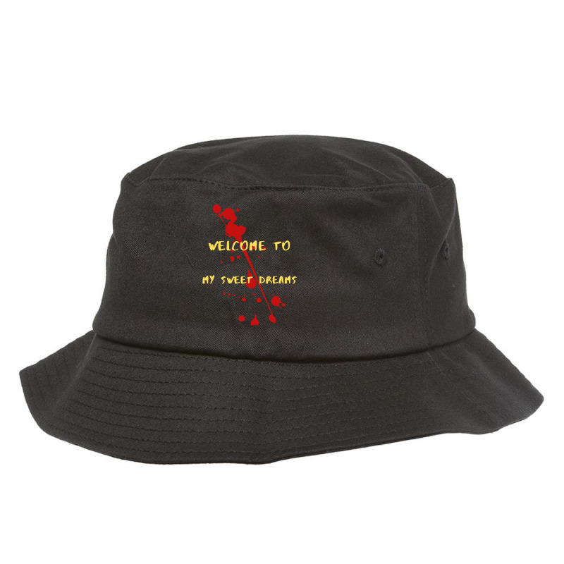 Sweet Dreams Serial Killer Horror Gift Bucket Hat by MarkDesharnais | Artistshot