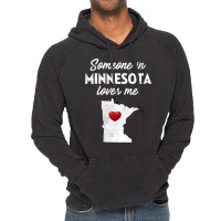 Someone In Minnesota Loves Me  Minnesota  Mn Vintage Hoodie | Artistshot