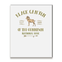 Black Canyon Of The Gunnison National Park Design T Shirt Metal Print Vertical | Artistshot