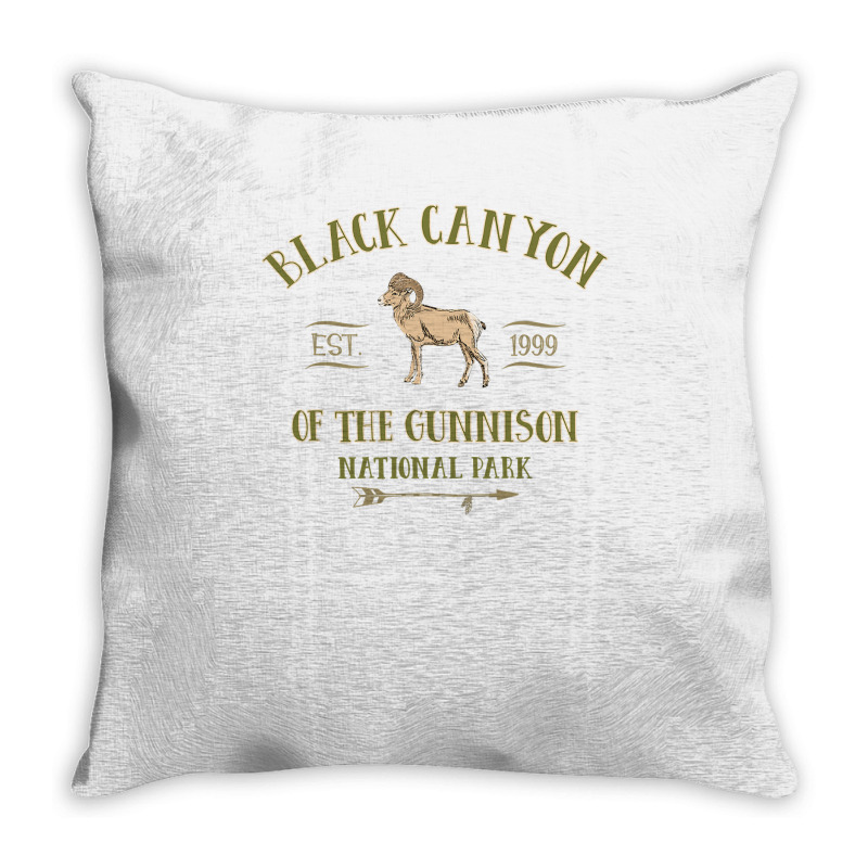 Black Canyon Of The Gunnison National Park Design T Shirt Throw Pillow | Artistshot