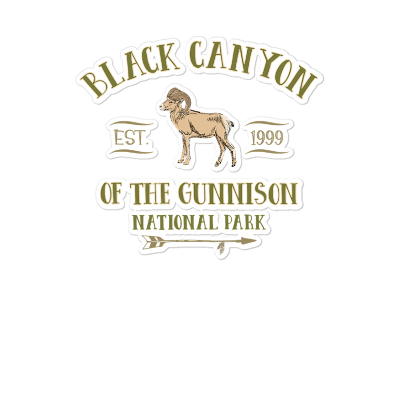 Black Canyon Of The Gunnison National Park Design T Shirt Sticker | Artistshot