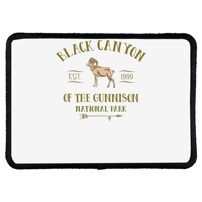 Black Canyon Of The Gunnison National Park Design T Shirt Rectangle Patch | Artistshot