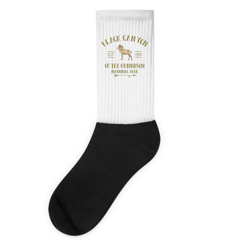 Black Canyon Of The Gunnison National Park Design T Shirt Socks | Artistshot