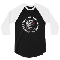 I Was Lightning Before The Thunder T-shirt The Dragons .png 3/4 Sleeve Shirt | Artistshot