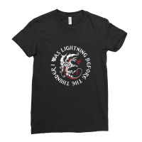 I Was Lightning Before The Thunder T-shirt The Dragons .png Ladies Fitted T-shirt | Artistshot