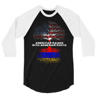 American Raised With Armenian Roots Armenia 3/4 Sleeve Shirt | Artistshot