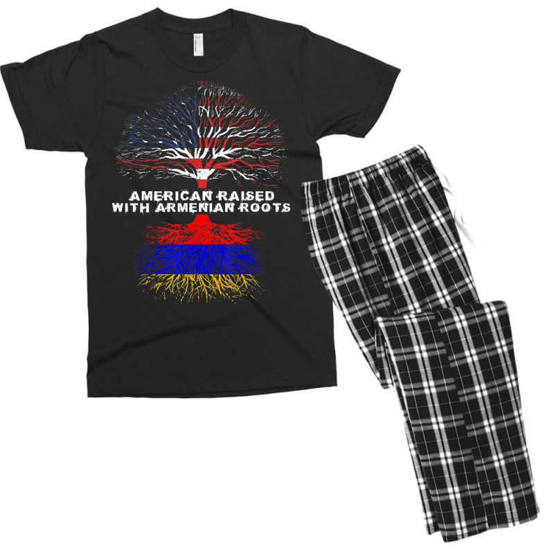 American Raised With Armenian Roots Armenia Men's T-shirt Pajama Set | Artistshot