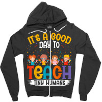 Its Good Day To Teach Tiny Humans Daycare Provider Teacher Christmas Zipper Hoodie | Artistshot