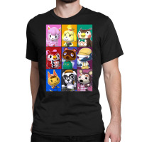 Animal Crossing Towns Folk Yearbook Photo Style Poster Classic T-shirt | Artistshot