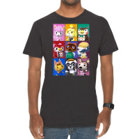 Animal Crossing Towns Folk Yearbook Photo Style Poster Vintage T-shirt | Artistshot