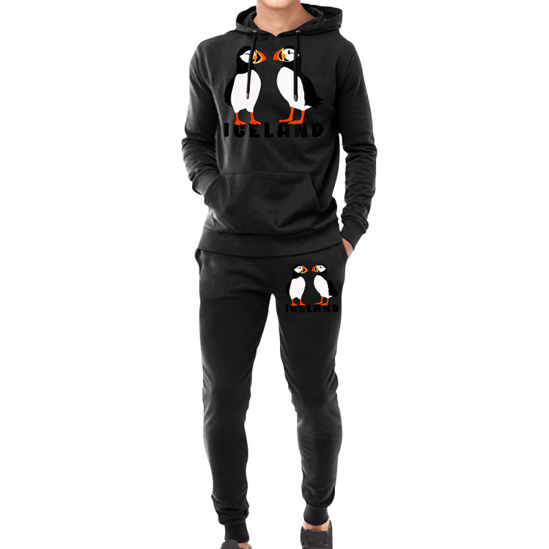 Custom Womens Two Cute Puffins From Iceland Hoodie & Jogger Set By Cm-arts  - Artistshot