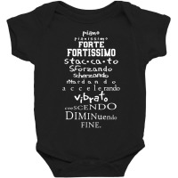 For Music Teacher Italian Musical Terms Words List Men Baby Bodysuit | Artistshot