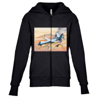 Predator Uav Youth Zipper Hoodie | Artistshot