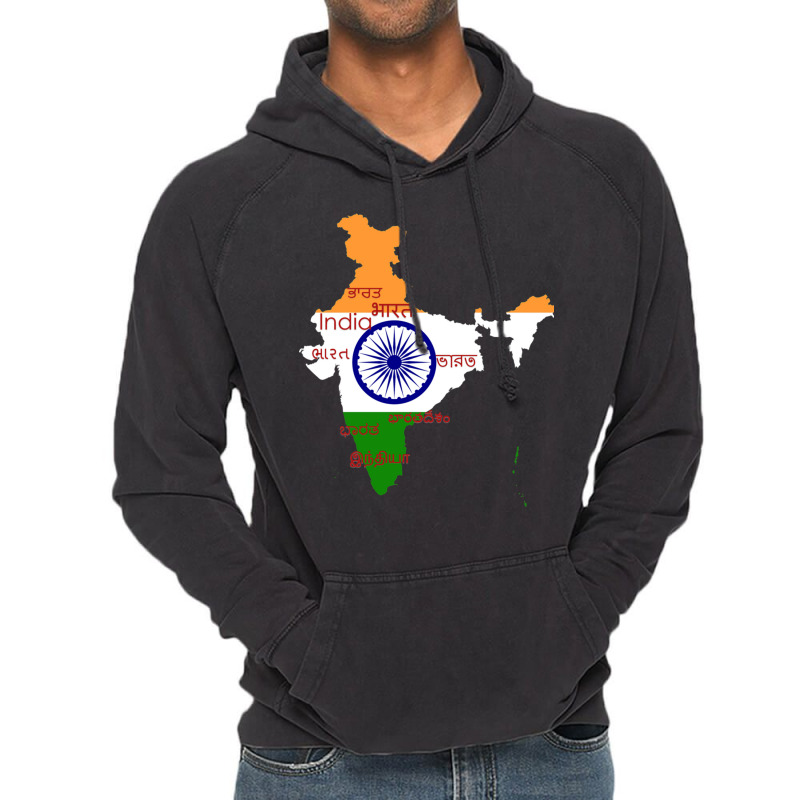 India In Its Various Languages Vintage Hoodie by cm-arts | Artistshot