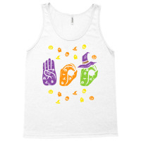 Boo Hands American Sign Language Pride Asl Halloween T Shirt Tank Top | Artistshot