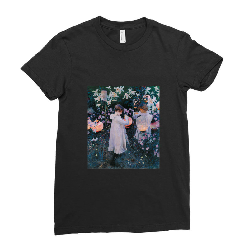 John Singer Sargent - Carnation Ladies Fitted T-Shirt by cm-arts | Artistshot