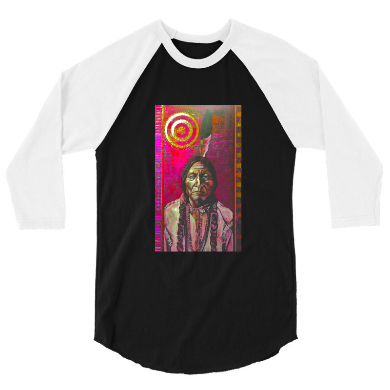 Sitting Bull 3/4 Sleeve Shirt | Artistshot