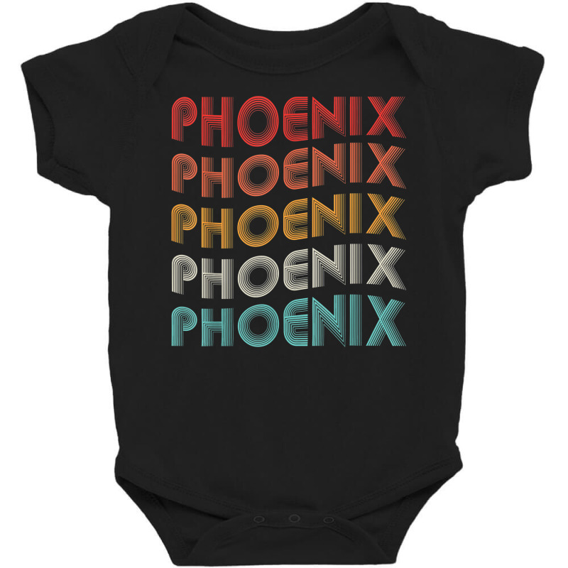 Vintage 70s 80s Phoenix Az Arizona Retro Usa State Baby Bodysuit | Artistshot