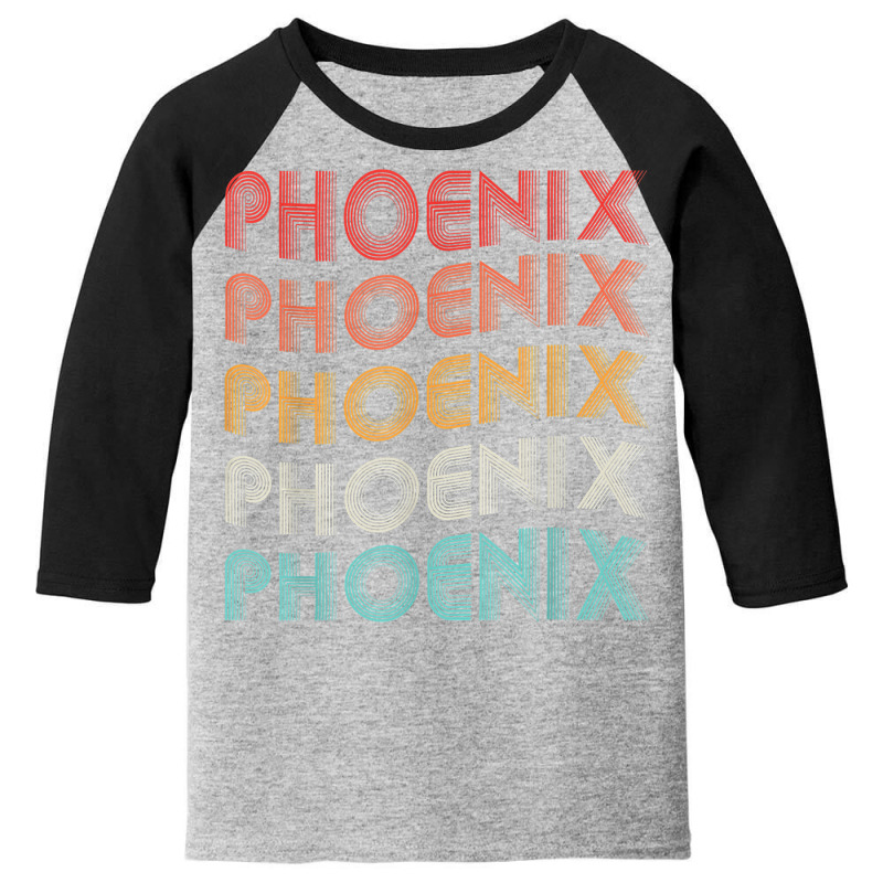 Vintage 70s 80s Phoenix Az Arizona Retro Usa State Youth 3/4 Sleeve | Artistshot