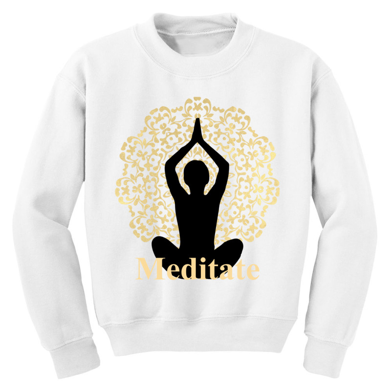 Zen Yoga Fans Meditate Meditation Cool Long Sleeve Shirts Youth Sweatshirt by cm-arts | Artistshot