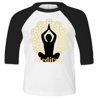 Zen Yoga Fans Meditate Meditation Cool Long Sleeve Shirts Toddler 3/4 Sleeve Tee | Artistshot