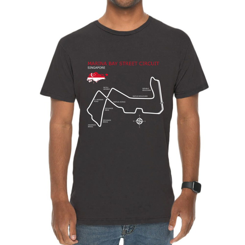 The Marina Bay Street Circuit Vintage T-shirt | Artistshot