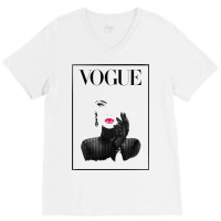 Lips Vogue V-neck Tee | Artistshot