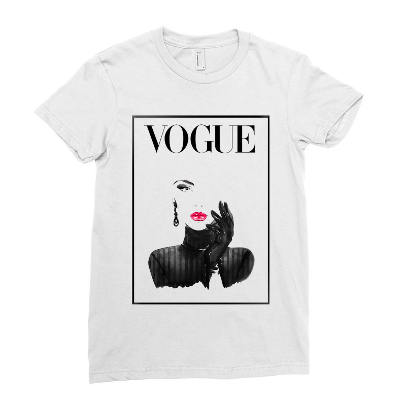 Lips Vogue Ladies Fitted T-shirt | Artistshot