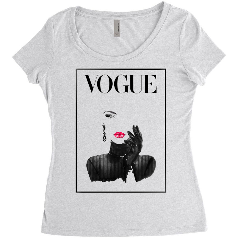 Lips Vogue Women's Triblend Scoop T-shirt | Artistshot