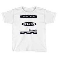 Brown Crayon Graphic Halloween Costume Group Team Matching Premium T S Toddler T-shirt | Artistshot