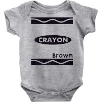 Brown Crayon Graphic Halloween Costume Group Team Matching Premium T S Baby Bodysuit | Artistshot